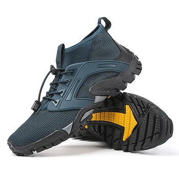 1 Чифт Аква-обувки, нескользящие маратонки за гмуркане, бързосъхнеща плажната аква-обувки за плуване, дишащи тежкотоварни стоки за улица за мъже