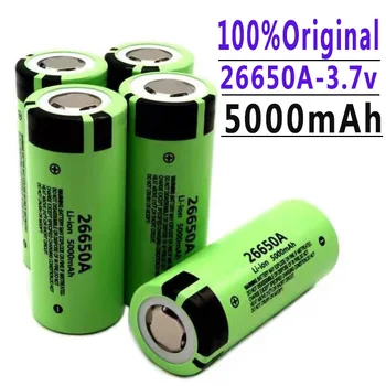100% Новост.С голям капацитет, 26650 5000 mah Литиево-йонна Акумулаторна батерия Lii-50A 3,7 В 26650-50A батерия за Фенерче 20A нова опаковка
