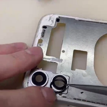 100 бр. Гуменият пръстен в близост до голям отвор, ремонт на задното стъкло, замяна за iPhone 11 Pro Max 12 Mini Camera Anti Dust