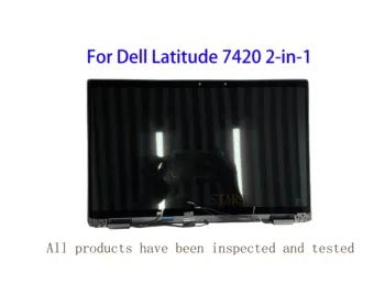 14 инча лаптоп Dell Latitude 7420 2-в-1 Дисплей LCD сензорен екран Дигитайзер В Събирането на Горната част на FHD 1920x1080