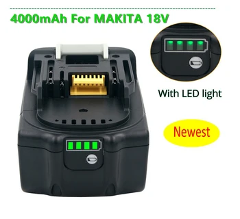 18 от 4000 mah Акумулаторна Батерия Литиево-Йонна Батерия Подмяна на електрически инструменти Батерия за MAKITA BL1880 BL1860 BL1830 + Зарядно устройство