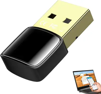 2 броя USB адаптер Син Зъб за КОМПЮТЪР - Безжичен предавател USB Син Зъб 5.0 |USB Син Зъб 5.0 за пренос на звука на КОМПЮТЪРА