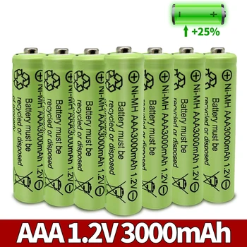 2023 Нов AAA 3000 mah 3A 1,2 НА Никел-Водороден Жълто Батерия за MP3 RC Играчки LED Фенерче