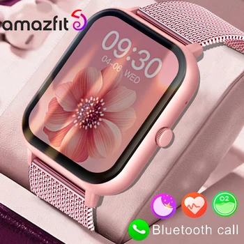 2023 Нови Умен часовник Amazfit с потребителски циферблат за жени, Водоустойчиви часовници с пълен сензорен каишка за Huawei, Xiaomi Apple Smart Watch За мъже