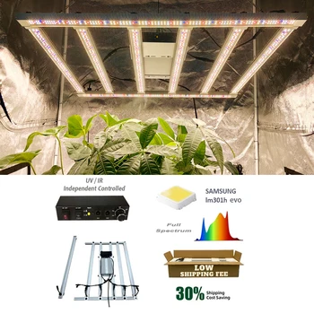 2023 най-Новият 480 W Баланс PPFD LM301H EVO LED Grow light Bar UV и IR подсветка с отделен контрол за отглеждане на растения на закрито