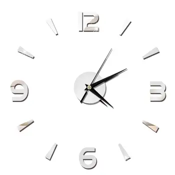 2D без рамки Стенни Часовници, Огледална Стикер На стената, Модерни кварцови часовници за всекидневна, Декорация на дома със собствените си Ръце, Horloge reloj de pared