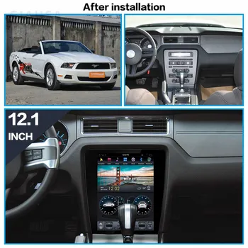 2Din Восьмиядерный Радиото в автомобила на Qualcomm в стил Tesla Android 12 Car GPS Navi За Ford Mustang GT 2009-2015 Мултимедиен Плеър Главното устройство