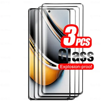 3 бр. За Realme 11 Pro Изогнутое Закалено стъкло Realme11Pro Plus 5G 11Pro Realme11 Pro + Защитно фолио за екрана 6,7 