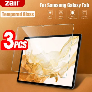 (3 опаковки) Закалено стъкло за Samsung Galaxy Tab A7 A8 Lite 8,7 10,4 10,5 T220 T225 X200 X205 T500 T503 T505 T509 Защитно фолио за екрана