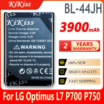 3900 mah Батерия с Голям Капацитет BL-44JH За LG Optimus L7 P700 P750 p705 MS770 E440 e460 series E455 BL 44JH Батерия с Висок Капацитет