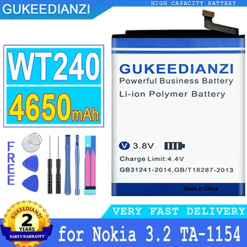 4650 ма 100% Нова Оригинална батерия GUKEEDIANZI Високо качество WT240 За Оригинална Nokia 5.3 WT240 Big Power Bateria 