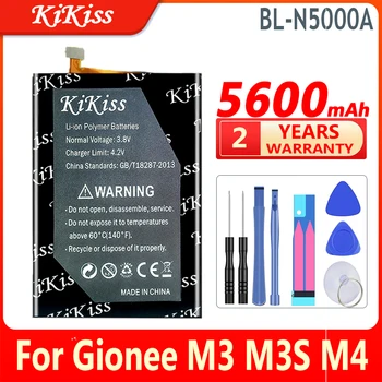 5600 mah KiKiss 100% Нова Батерия BL-N5000A BLN5000A За Батерии на мобилни телефони Gionee M3 M3S M4 Marathon M4