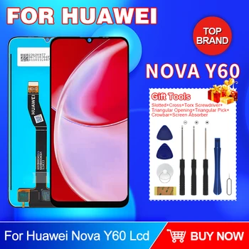 6,6 См за Huawei Nova Y60 LCD сензорен дисплей и цифров преобразувател в събирането на WKG-LX9 дисплей Безплатна доставка с инструменти
