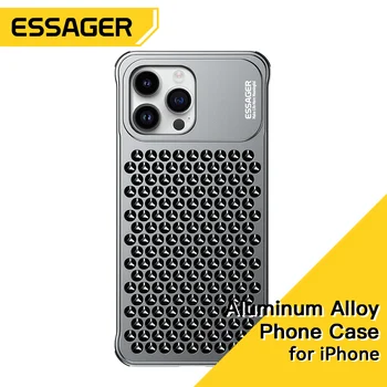 Essager Калъф за iPhone 14 Pro Калъф за iPhone 14 Pro Max Калъф За телефон От алуминиева Сплав, Подходящи За Apple 13 13 Pro 13 Pro Max 14 Pro Max