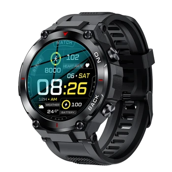 K37 GPS Smart-Часовници Мъжки 1,32 IPS 480 ма Фитнес Тракер 24/7 сърдечната Честота IP68 Водоустойчив Blood ox Спорт На открито Smartwatch