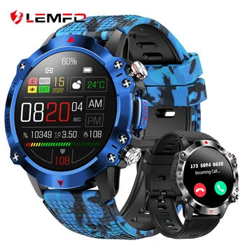 LEMFO 100 + режими спортни часовници за мъже 450 ма 7 дни автономна работа на смарт часовници с Bluetooth поддръжка за повикване смарт часовници 1,4 
