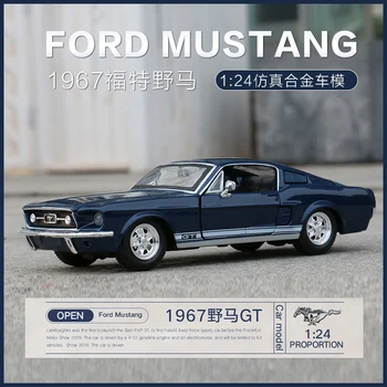 Maisto 1:24 Стар Приятел 1967 Ford Mustang GT Моделиране Сплав Модел автомобил Занаяти Украса Колекция от Играчки Инструменти за Подарък