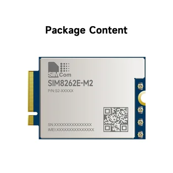 SIM8262E-M2 SIMCom оригинален 5G модул M. 2 форм-фактор Qualcomm Snapdragon X62 SIMCom 5G Модул Sub-6G Модул