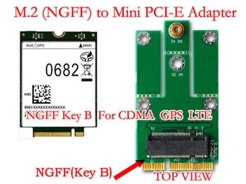 Адаптер M. 2 (NGFF) за mini PCI-E Поддържа USB интерфейс карти M. 2 с жак СИМ 8pin 3G CDMA, WLAN, WWLAN, HSPA-модем, GPS,