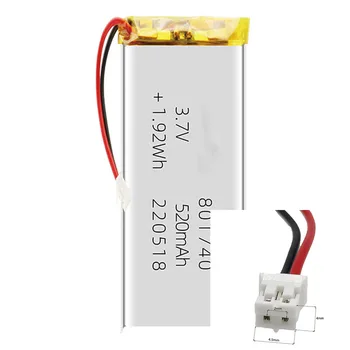 Акумулаторна литиево-полимерно-йонна батерия от 3.7 На 520 ма 80174 за МОБИЛНИ УСТРОЙСТВА POWER CAMERA POWER BANK MP3 GPS, DVD, MP4 TABLET