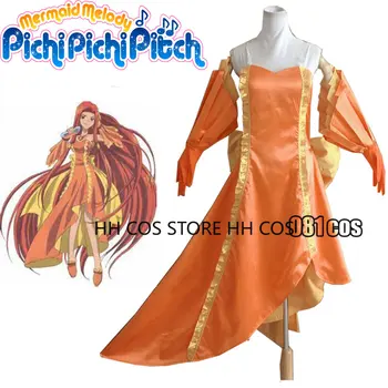 Аниме Pichi Pichi Pitch Seira Cosplay Костюм Женствена рокля на Принцеса за Хелоуин Подаръци за Коледното парти