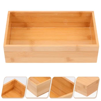 Бамбук кутия за съхранение, Дървени палети, Покритие на работния плот, дървени кутии, декорация на всекидневна