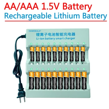 Батерия AA от 1,5 АА ААА Акумулаторна Батерия 9900 МВтч AA Литиево-йонна Батерия за мишката с дистанционно управление на малък вентилатор Електрическа играчка