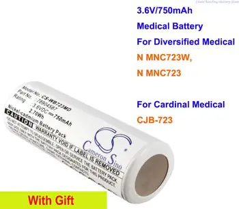 Батерия OrangeYu 750 mah за разнообразна здравно N MNC723W, N MNC723, за Cardinal Medical CJB-723