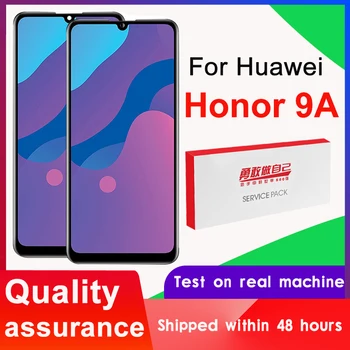 Дигитайзер с докосване на екрана в събирането на Huawei Honor 9A, смяна на LCD дисплей, 100% тествана, модел MOA-LX9N, 6.3 инча