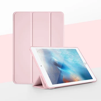 За Apple iPad Air Pro MINI Case 3 4 5 6 7 8 9 10 Кожен Калъф за Таблет Smart Cover с Лека Броня и Стойка Auto Sleep Wake устойчив на удари