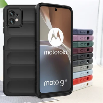 За своята практика Motorola Moto G32 Калъф За Мото G32 Саппу Телефон Броня устойчив на удари-Мек TPU Обектив Защитен За своята практика Moto G32 на Кутията