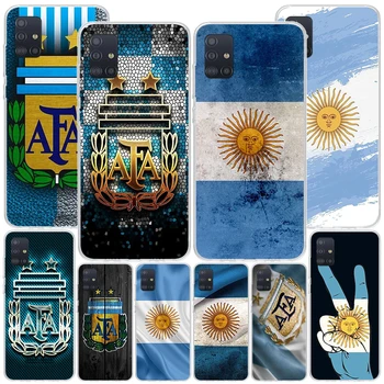 Калъф с флага на Аржентина Phnoe за Samsung Galaxy A51 A50S A71 A70 A41 A40 A31 A30 A21S A20S A10S A21S A6 A7 A8 A9, калъф-хастар