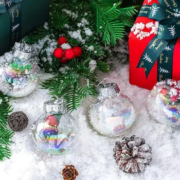 Коледни Балони, украси за Коледната елха, Наполняемые топки за празнични партита, Комплект бижута от 6/12 парчета decoración hogar