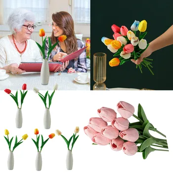 Мини-Изкуствена Имитация на цветя, Украса за дома, Цветен Букет, Изкуствени Висящи Цветя