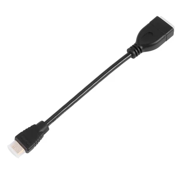 Мини-кабел, Кабел 0,5 метра, адаптер Mini-Male-Female, Поддръжка на 1080P Full HD, 3D, от 0,15 М, Черен