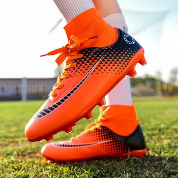 Мъжки Професионални футболни Обувки с трева, Обувки с дълги шипове, Футболни Дамски Маратонки за футзала, Мъжки обувки futbol hombre