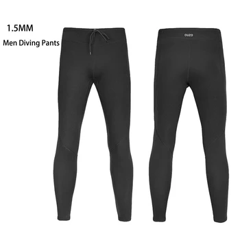 Мъжки и женски гидрокостюмные панталони, дълги панталони от неопрен с дебелина 1,5 мм, запазването на топлина, водолазни панталони за каране на сърф, гмуркане, каране на кану