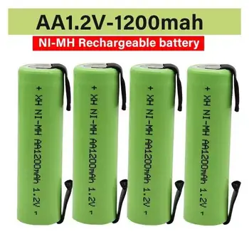 Най-новият модел на 100% AA 1,2 V Ni MH акумулаторна батерия 1200mAh + dly е подходяща за електрическа самобръсначка, четка за зъби и така нататък