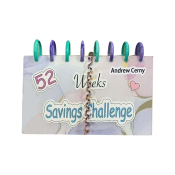 Нискотарифна книга на 52 седмици за еднократна употреба с конвертами за пари, корици за спестяване на пари, организаторите еднократна употреба