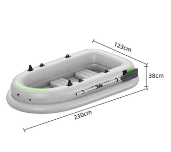 Нов дизайн Гумена лодка, Гребная лодка, повишено чувство за Двойно шаси, трайни Плаващи Автоматично надуваем каяк