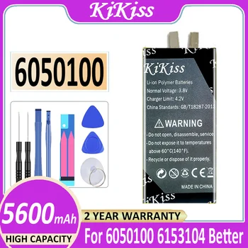 Оригинална Батерия KiKiss 5600 mah За 6050100 6153104 по-Добре, отколкото 6252103 PSP Взаимозаменяеми UMD Мобилен телефон Bateria