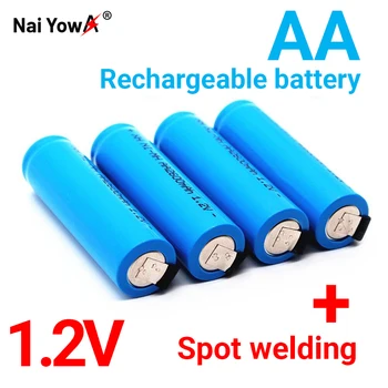Оригинална акумулаторна батерия тип АА 1.2 2600 mah AA NiMH с паяльными контакти за играчки с електрическа самобръсначка и четка за зъби 