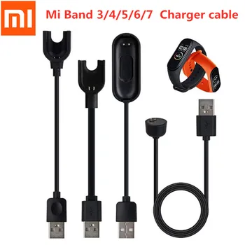 Оригинално магнитно зарядно устройство за Xiaomi Mi Band 5 6 7 адаптер за зарядно устройство, тел, кабел за Miband 3 и 4, USB-кабел за зареждане на смарт часа