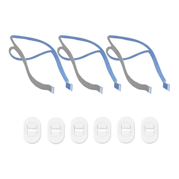 Подмяна съвместима с носната възглавница P10, каишка CPAP, 3 раменни колана и 6 регулировочных скоби A