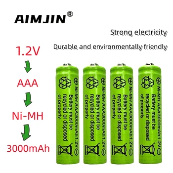 Предварително заредени Ni MH AAA акумулаторни батерии 1.2 3000 ма за играчка-микрофони CMARA