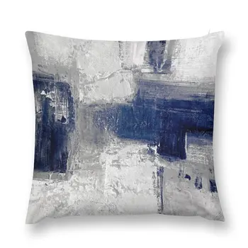 Синьо-сива абстрактна възглавница Коледни калъфки за Седалките на мека мебел за дневна