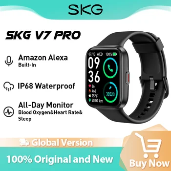 Смарт часовници SKG V7 Pro Алекса с вграден IP68 водоустойчив Bluetooth-разговори (отговор/осъществяване на повикване) 1,69 