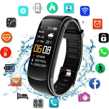 Смарт часовници мъжки и дамски моден хит на продажбите на марки на Bluetooth покана 128*96 HD Фитнес зареждане на спортни Многофункционални Интелигентни часовници
