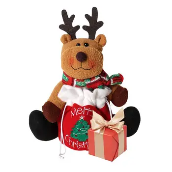 Чанти за Коледни кукли Коледна торбичка за бонбони, чанти и калъфи за бижута, дизайн на съвсем малък, сладък кукла За подарък, Шоколадовата закуска