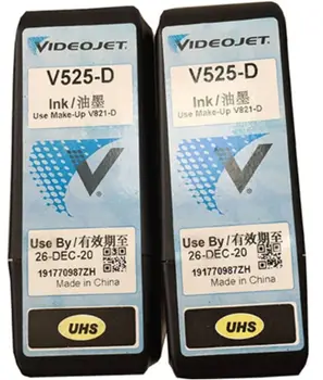Черно мастило Videojet V525-D за мастилено-струйни принтери непрекъснато действие от серия 1000